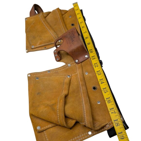 Master Mechanic Leather Tool Belt Master MM370X-3 Double Pouch Adjustable - Picture 8 of 16